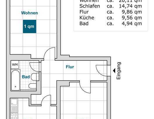 Striesen: 2-Zimmerwohnung nahe der Universitätsklinik