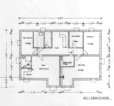 Ein-Zimmer-Wohnung mit EBK in Dachau im Keller