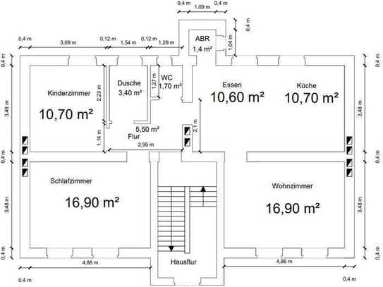 Erstbezug nach Sanierung: 3,5-Raum-Hochparterre-Wohnung in Köln Mühlheim