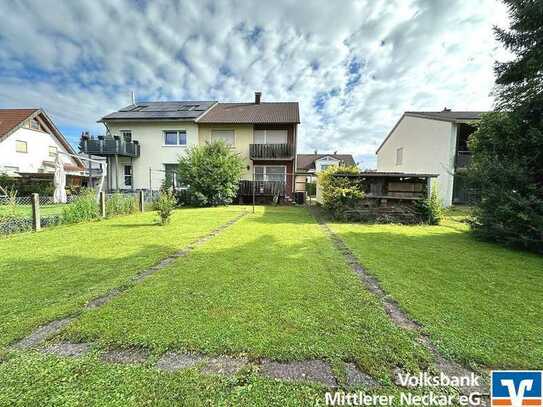 Familienfreundliche Doppelhaushälfte mit Garage und großem Garten in Oberboihingen