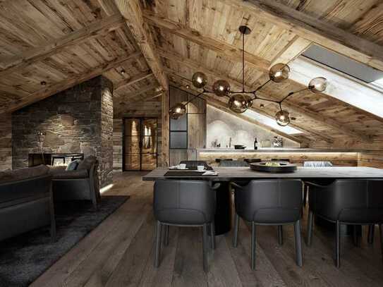 Chalet Alpin Dachgeschoss-Wohnung mit Blick