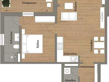 Erstbezug nach Sanierung: ansprechende 2-Zimmer-Wohnung mit Einbauküche und Balkon in Oberhof