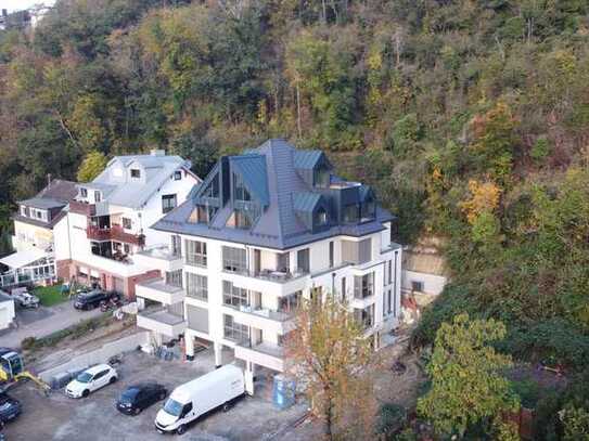 Elegantes Penthouse mit 3 Balkonen und Blick auf den Rhein