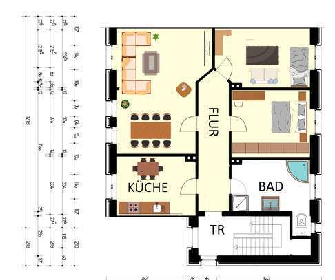 Erstbezug nach Sanierung: Attraktive 3-Raum-Wohnung mit gehobener Innenausstattung in Herford