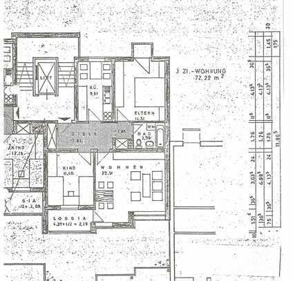 Zentral gelegene 3-Zi-Wohnung mit Loggia in Penzberg - im Auftrag zu verkaufen