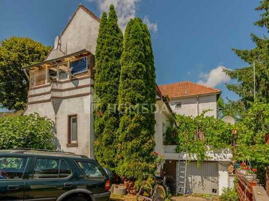 In ländlicher Idylle: Rohdiamant (als EFH oder MFH nutzbar) mit Terrasse, Wintergarten und Sauna