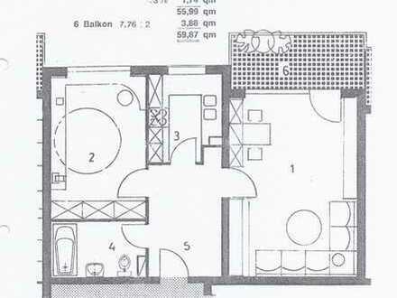 Vermietete 2-Zimmer-Wohnung mit TG-Stellplatz und Balkon in Frankfurt-Kalbach