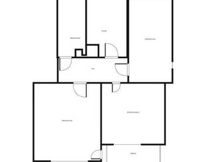 Renovierte 3 - Zimmer -Wohnung im 2. OG in Waldhof