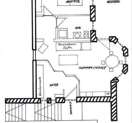 Geschmackvolle 2-Raum-Souterrain-Wohnung mit Balkon und EBK in Münsingen