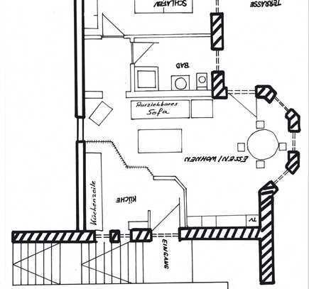 Geschmackvolle 2-Raum-Souterrain-Wohnung mit Balkon und EBK in Münsingen