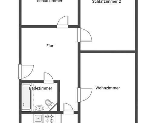 Geschmackvolle, gepflegte 3-Zimmer-Wohnung mit Balkon in Bernau bei Berlin