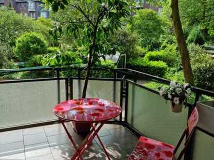 Top gepflegte 2-Zimmer Wohnung mit Balkon im Grünen
