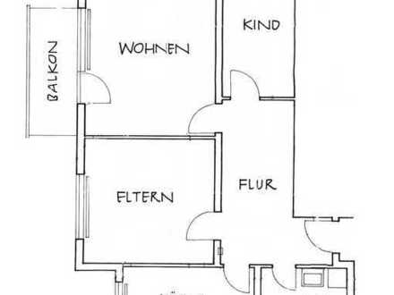 „Die interessante sonnige Etagenwohnung ! "