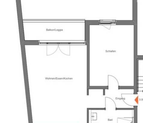 2-Zimmer-Wohnung mit großem Balkon Neubau in Laatzen