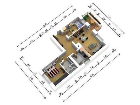 Schöne Zweiraumwohnung zu verkaufen