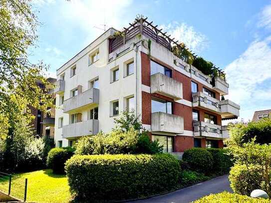 Traumhaft ruhig gelegene 4 Raum-Wohnung mit umlaufender Terrasse und offenem Kamin