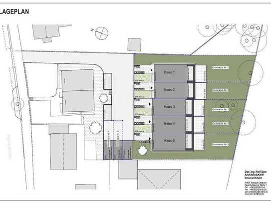 BGL-Hand: Neubau-Projekt mit 5 Häusern! Mittelhaus mit Stellplatz in ruhiger Lage!