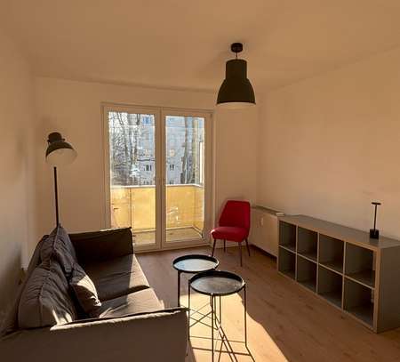 Newly renovated and furnished 2 room flat with sunny balcony