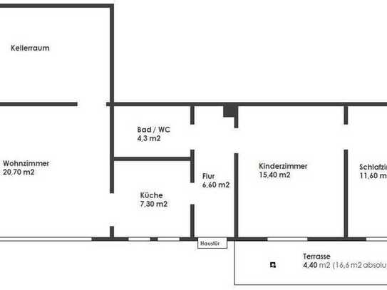 3-Zimmer Wohnung mit Terasse in Wernau, Sanierung 2023