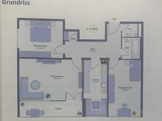 3-Zimmer-Wohnung mit Balkon in Puchheim – Ohne Maklerkosten, ab 01. November 2024 zu vermieten