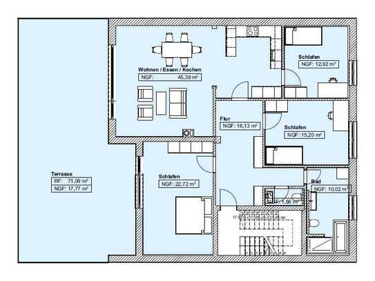 Ansprechende 3,5-Zimmer-Wohnung mit gehobener Innenausstattung mit EBK in Ottobeuren