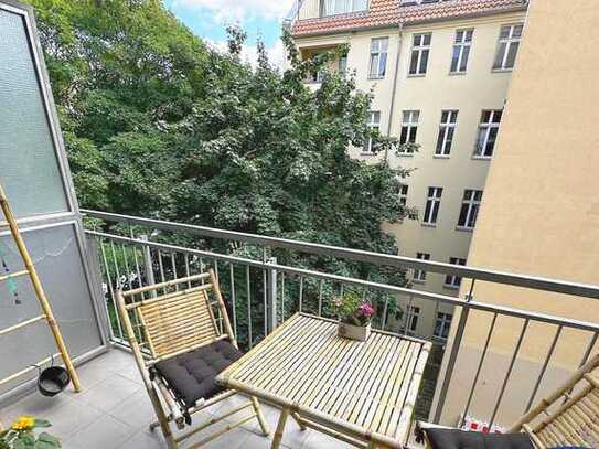 Möblierte Wohnung mit sonnigem Balkon in Prenzlauer Berg