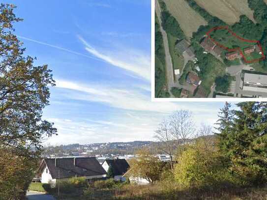 Natur pur am Waldrand! Großes Grundstück mit herrlichem Weitblick!