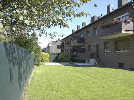 Renovierte 3-Zimmer-Wohnung mit Balkon und 160 m2 Garten in Düsseldorf-Eller