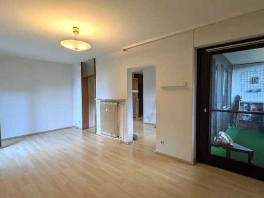 2-Zimmer Etagenwohnung, 2 Balkone, teilmöbliert, Außenstellplatz und Kellerabteil