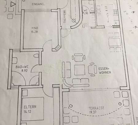 Gepflegte 3-Zimmer-EG-Wohnung mit Garten in Hockenheim