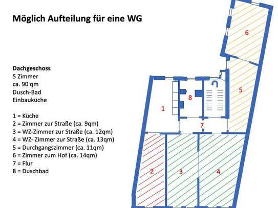 Helle 5-Zimmer-Wohnung in Uni-Nähe – Ideal für Stadtliebhaber !