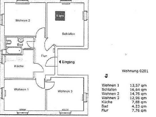 4-Zimmer-Wohnung mit Garten & Balkon in Dresden Weißig