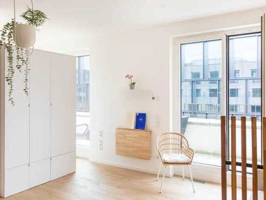 HOMESK - Neubau-Studio-Apartment mit Dachterrasse und Concierge-Service an der East Side Gallery