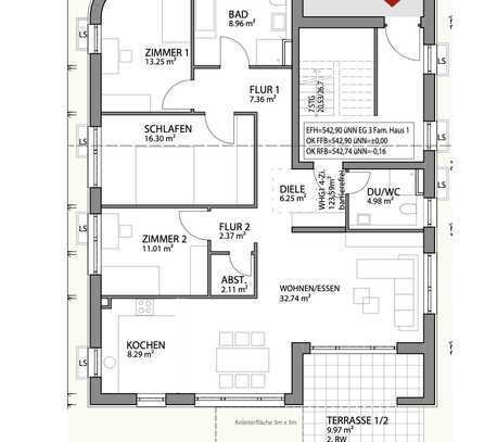 Neubau 4-Zimmer-Wohnung mit Garten