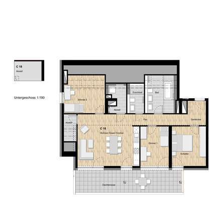 4-Zimmer Neubauwohnung mit Dachterrasse