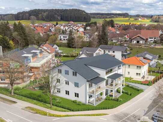 Modernes Wohnen in ländlicher Lage - 2-Zimmer-Neubauwohnung in Waltershofen