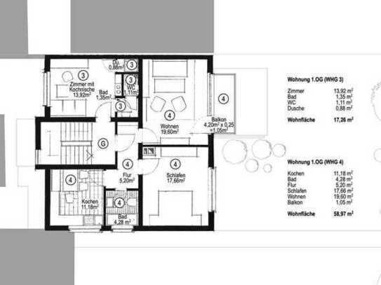 Vermietete 2-Raum-Wohnung mit Balkon in Freiburg St. Georgen