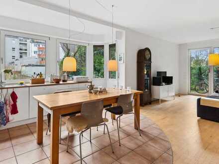Barrierearme Erdgeschosswohnung mit 4 Zimmern, großem Garten, Balkon und Terrasse in Gerresheim!