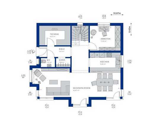 Bauen mit Bien-Zenker in Sulzbach - EVOLUTION 165 WALMDACH