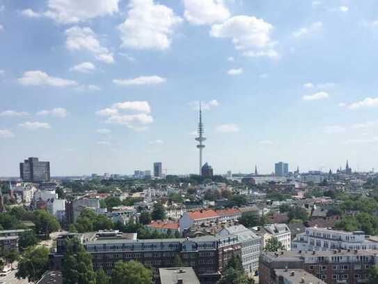 Courtagefrei - Charmantes Apartment im 17. OG - Fantastischer Weitblick über die Dächer von Hamburg