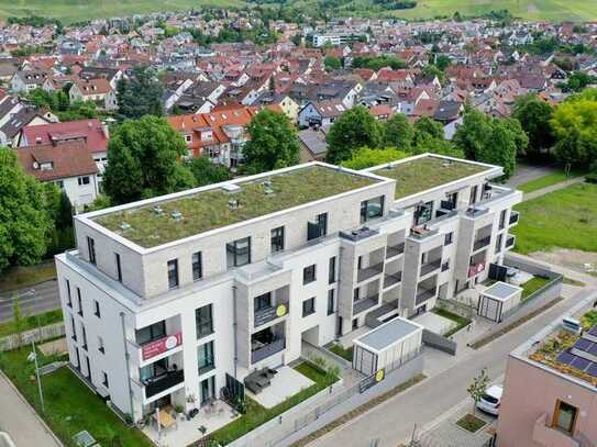 Sonderwunsch-Variante der Wohnung 112! 3-Zimmer-Wohnung mit großer Dachterrasse. Barrierefrei!