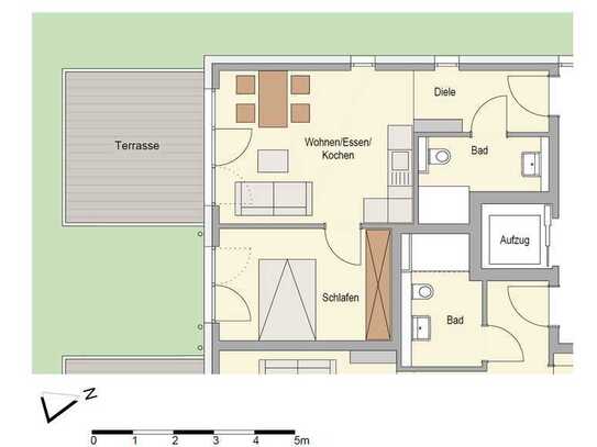 Neubau-Erstbezug in exklusive 2-Zimmer-Wohnung "Kfw55" in Troisdorf-Sieglar