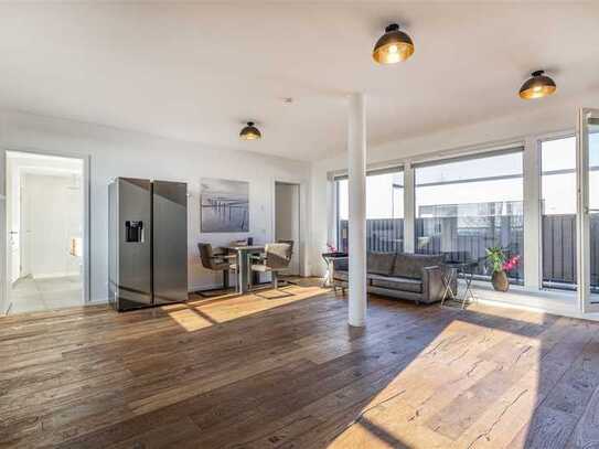 Einzigartiges Penthouse mit Dachterrasse und Blick über die gesamte Stadt.