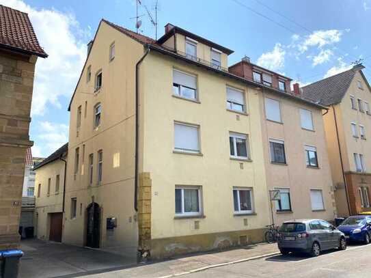 3-Zimmer-Erdgeschosswohnung mit gemütlicher Terrasse, Wohngarage und Keller im Herzen von Heilbronn