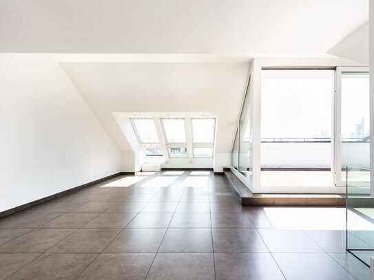 Maisonettewohnung mit Loggia und Skylineblick