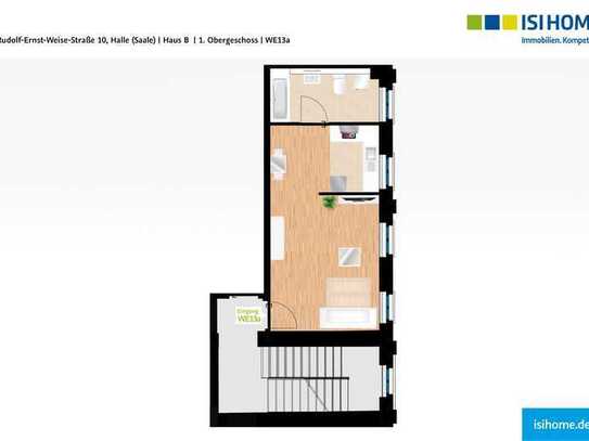 kompakte 1-Zimmer-Wohnung im "Markthof-Carré" - WE13a