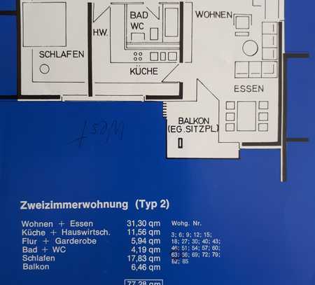 Stilvolle, geräumige 2-Zimmer-Wohnung in Bayern - Puchheim