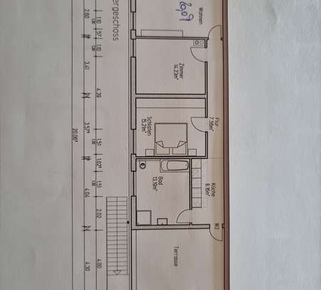 Sanierte Wohnung mit drei Zimmern und Terrasse in Maxdorf