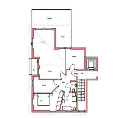 Gepflegte 4-Zimmer-Penthouse-Wohnung mit Balkon in Laupheim