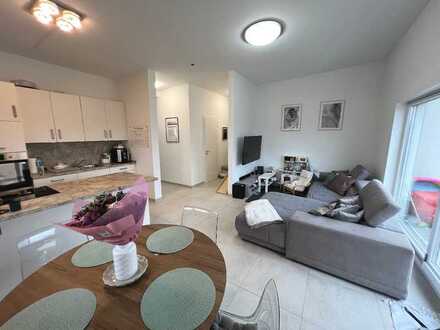 Stylische 3-Zimmer-Wohnung mit großer Terrasse und Garage in Forst